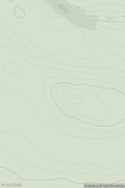 Thumbnail image for Brown Rigg [North Pennines] showing contour plot for surrounding peak